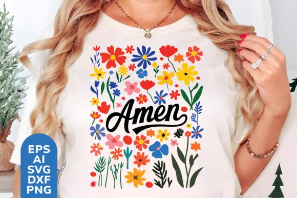 Amen Boho SVG: Easter Graphics & T-Shirt Designs