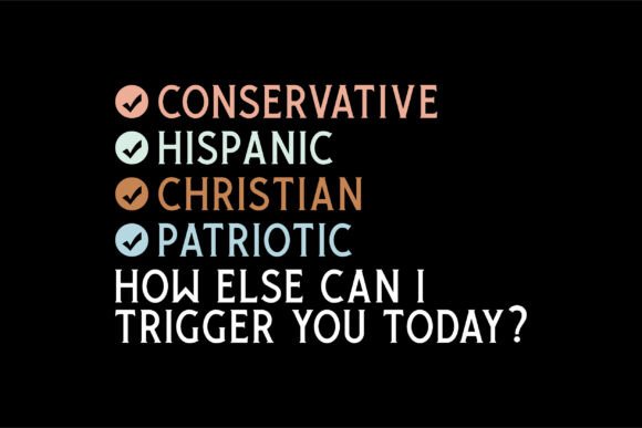 Conservative Hispanic Christian Patriotic Design