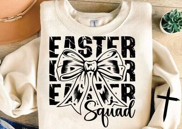 Easter Squad SVG PNG: Christian Graphics for T-Shirt Designs
