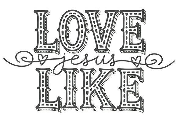Love Like Jesus Png for T-Shirt Designs and Graphics