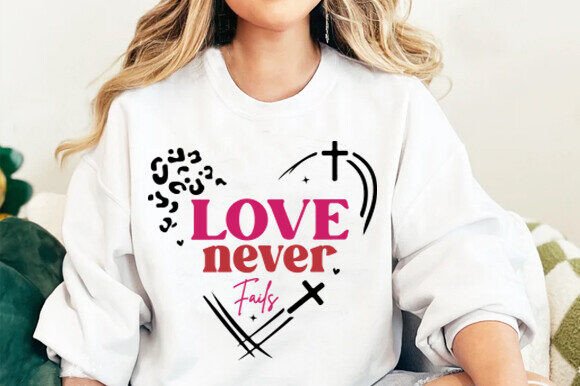 Love Never Fails SVG: Perfect for T-Shirt Designs & Graphics