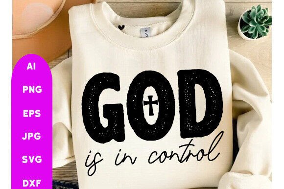 Reviewing GOD is in Control SVG for Embroidery