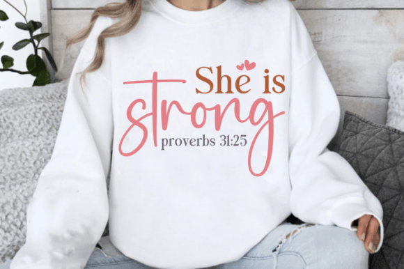 She Is Strong SVG: Graphics for T-Shirt Designs
